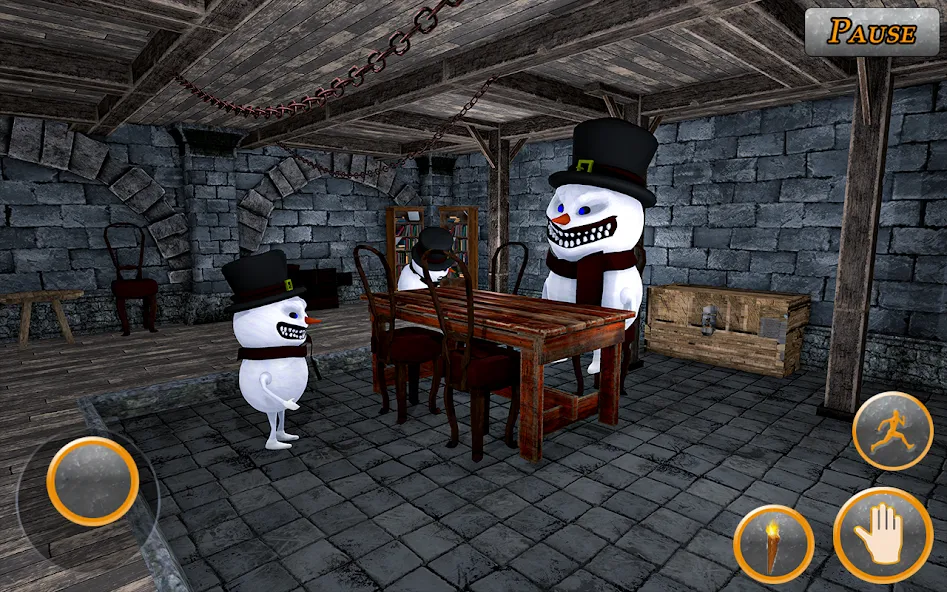 Evil Scary Snowman  Games 3d [MOD: безлимитные монеты и открытые уровни] Screenshot 4
