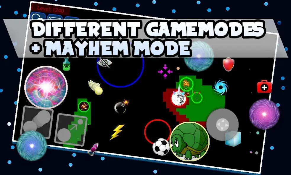 Nebulous.io [MOD: бесконечный рост и быстрый сбор массы] Screenshot 2