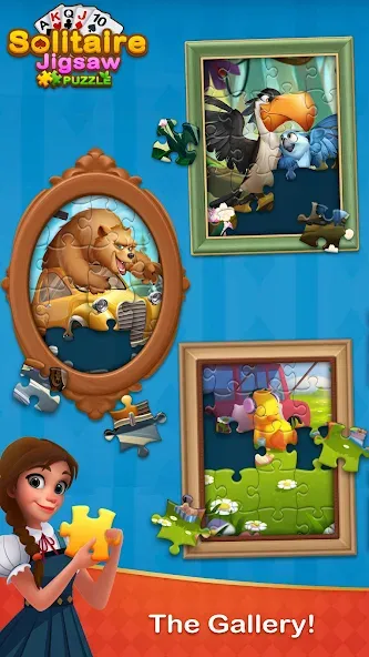Solitaire Jigsaw Puzzle [MOD: безлимитные подсказки и открыты пазлы] Screenshot 4