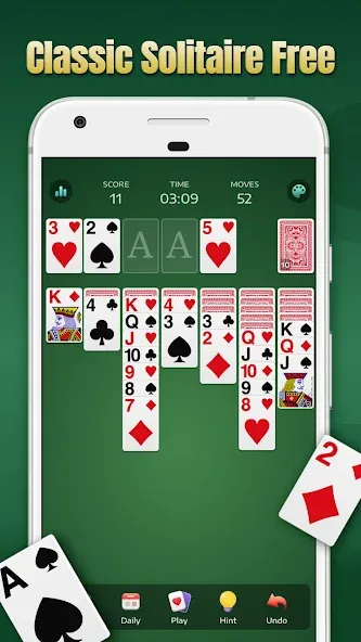 Solitaire - Classic Card Games [MOD: безлимитные подсказки и отмены] Screenshot 1