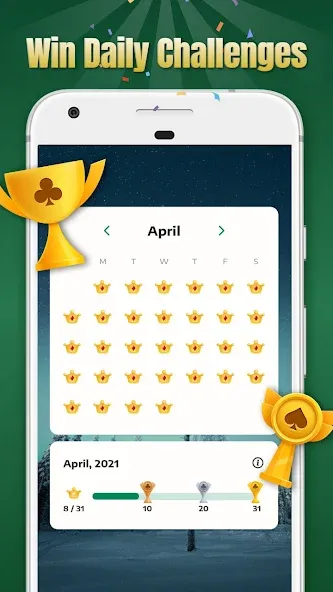 Solitaire - Classic Card Games [MOD: безлимитные подсказки и отмены] Screenshot 5