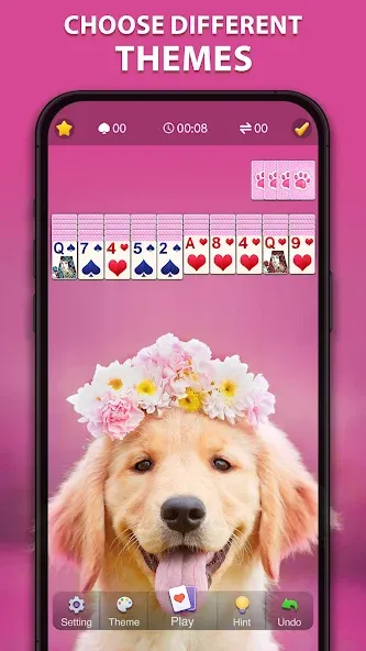 Spider Solitaire Classic [MOD: без рекламы и подсказки доступны] Screenshot 2