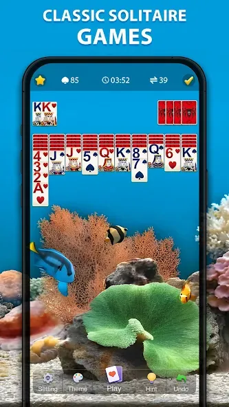 Spider Solitaire Classic [MOD: без рекламы и подсказки доступны] Screenshot 5