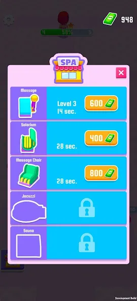 IDLE Spa Salon - 3D Arcade [MOD: безлимитные деньги и все услуги открыты] Screenshot 5