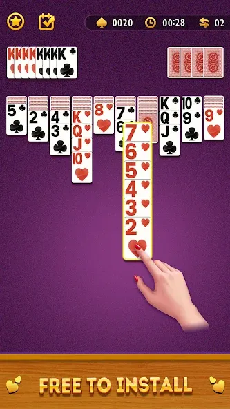 Spider Solitaire Card Game [MOD: без рекламы и все карты открыты] Screenshot 2