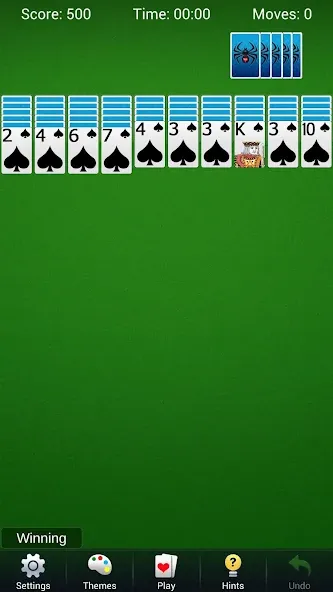 Spider Solitaire - Card Games [MOD: без рекламы и все масти открыты] Screenshot 4