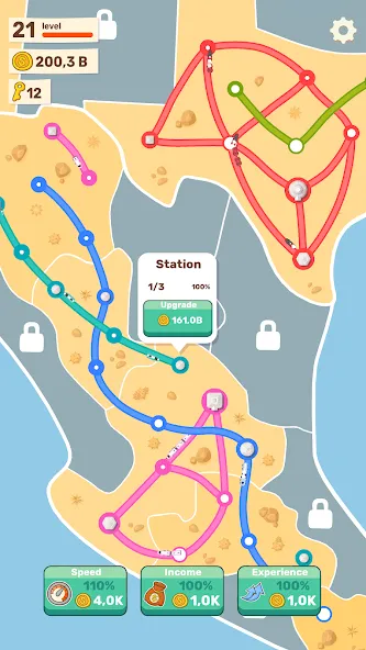 State Railroad: Train Game [MOD: безлимитные деньги и все поезда открыты] Screenshot 3