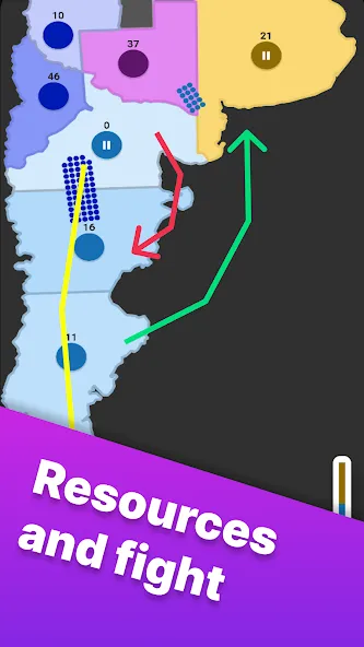 Territory games: tactics war [MOD: безлимитные ресурсы и мощная армия] Screenshot 5