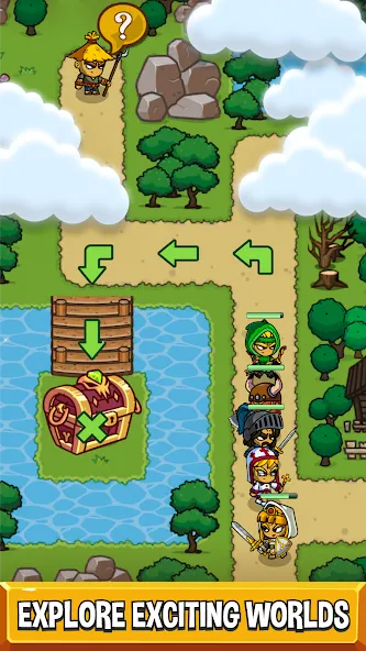 Five Heroes: The King's War [MOD: безлимитные ресурсы и усиленные герои] Screenshot 2