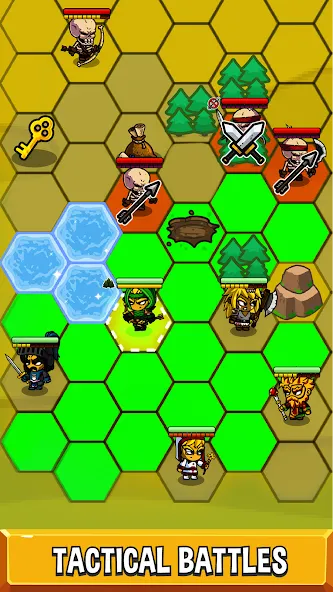 Five Heroes: The King's War [MOD: безлимитные ресурсы и усиленные герои] Screenshot 5