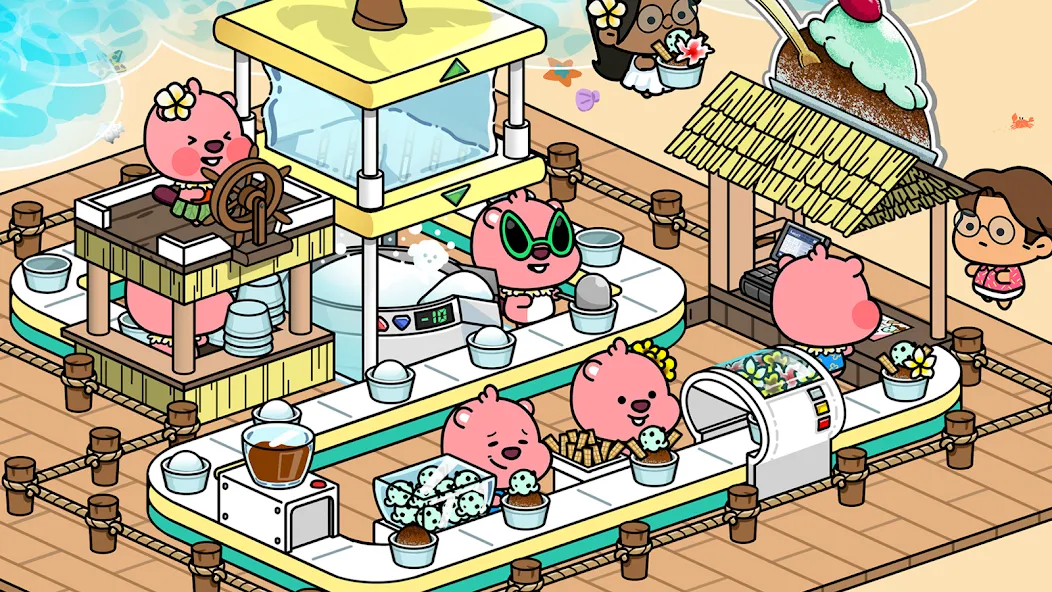 Zanmang Loopy : Idle Tycoon [MOD: безлимитные деньги и алмазы] Screenshot 2