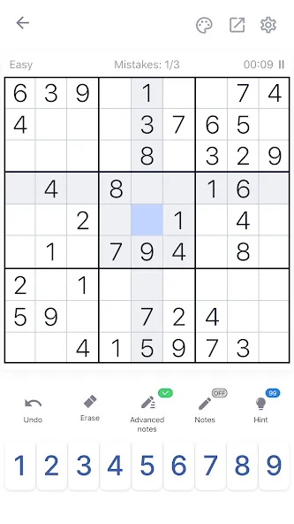 Sudoku - Classic Sudoku Puzzle [MOD: без рекламы и без ограничений] Screenshot 1