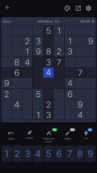 Sudoku - Classic Sudoku Puzzle [MOD: без рекламы и без ограничений] Screenshot 2