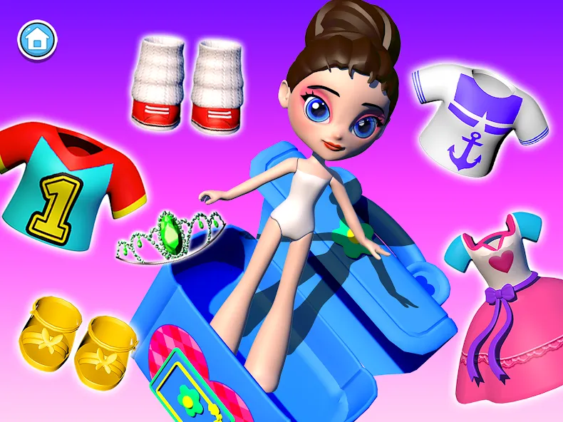 Doll Unbox! Fun Unboxing Games [MOD: безлимитные деньги и все куклы открыты] Screenshot 2