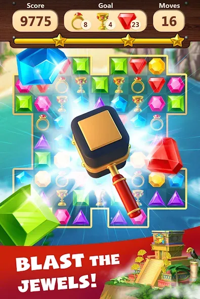 Jewels Planet - Match 3 Puzzle [MOD: без рекламы и бесконечные жизни] Screenshot 2
