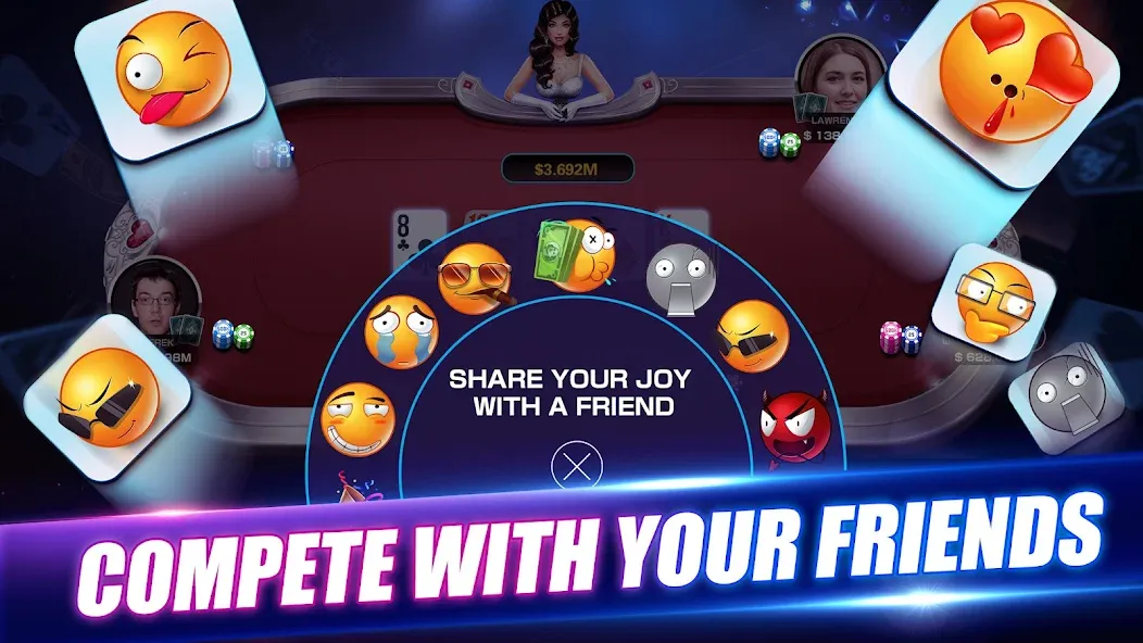 Winning Poker™ - Texas Holdem [MOD: безлимитные фишки и всё открыто] Screenshot 2