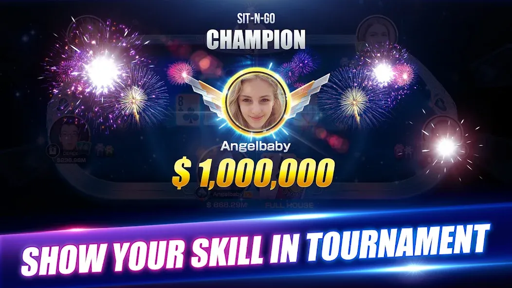 Winning Poker™ - Texas Holdem [MOD: безлимитные фишки и всё открыто] Screenshot 3