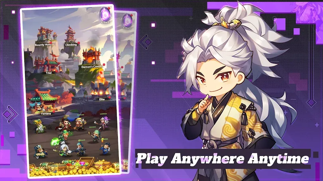 Mini Heroes: Summoners War [MOD: безлимитные деньги и алмазы] Screenshot 1