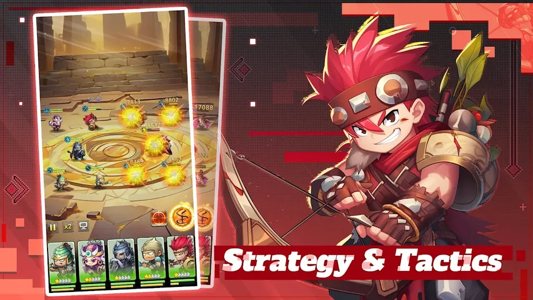 Mini Heroes: Summoners War [MOD: безлимитные деньги и алмазы] Screenshot 4