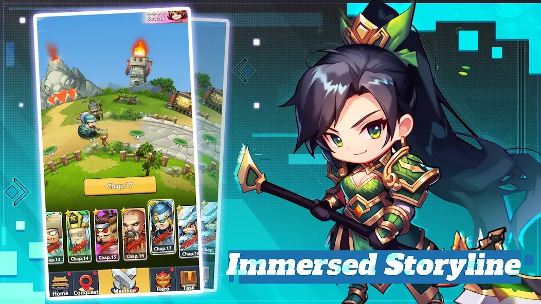 Mini Heroes: Summoners War [MOD: безлимитные деньги и алмазы] Screenshot 5