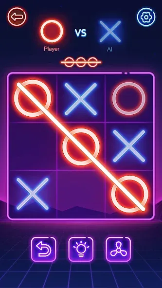 Tic Tac Toe 2 Player: XOXO [MOD: без рекламы и все режимы открыты] Screenshot 1