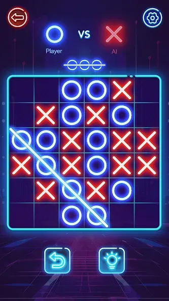 OX Game - XOXO · Tic Tac Toe [MOD: открыты все режимы и темы] Screenshot 3