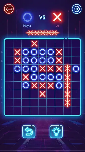 OX Game - XOXO · Tic Tac Toe [MOD: открыты все режимы и темы] Screenshot 5