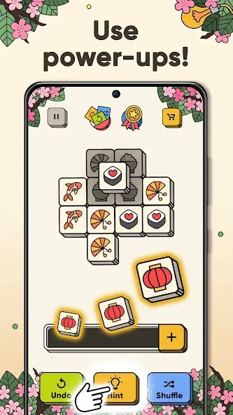 3 Tiles - Tile Matching Games [MOD: безлимитные подсказки и жизни] Screenshot 4