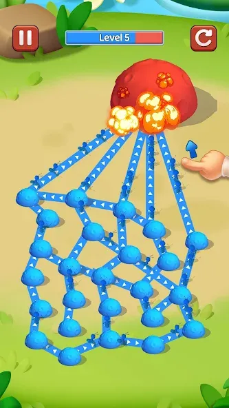 Ant Fight: Conquer the Tower [MOD: безлимитные деньги и усиленные муравьи] Screenshot 5
