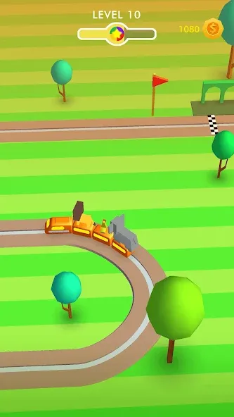 Train Adventure - Line Game [MOD: безлимитные ресурсы и открыты все уровни] Screenshot 4