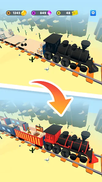 Train Defense: Zombie Game [MOD: безлимитные ресурсы и усиленная защита] Screenshot 3