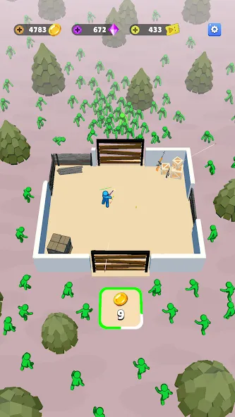 Train Defense: Zombie Game [MOD: безлимитные ресурсы и усиленная защита] Screenshot 4
