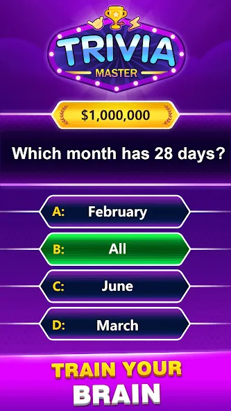Trivia Master - Word Quiz Game [MOD: без рекламы и все ответы открыты] Screenshot 5