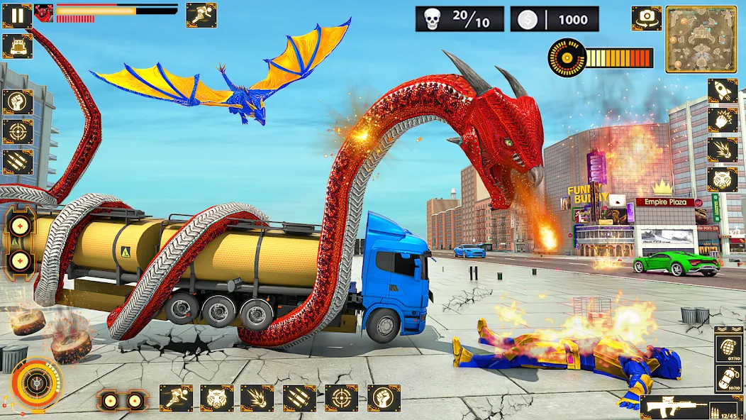 Snake Car Robot Transformation [MOD: много денег и все машины открыты] Screenshot 1