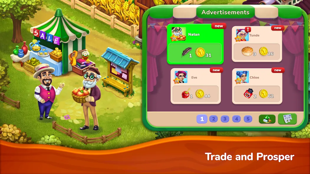 Farmington – Farm game [MOD: безлимитные монеты и ресурсы] Screenshot 4