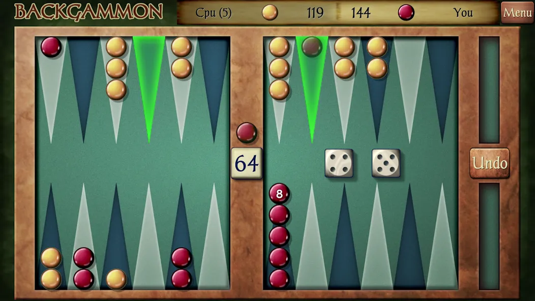 Backgammon [MOD: без рекламы и много монет] Screenshot 1
