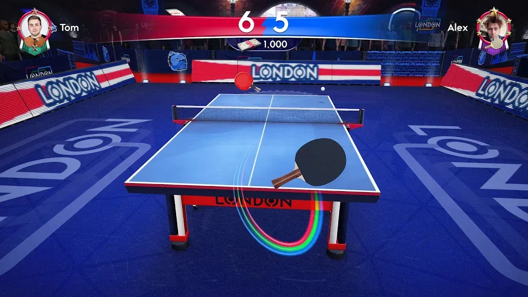 Ping Pong Fury [MOD: безлимитные деньги и энергия] Screenshot 1