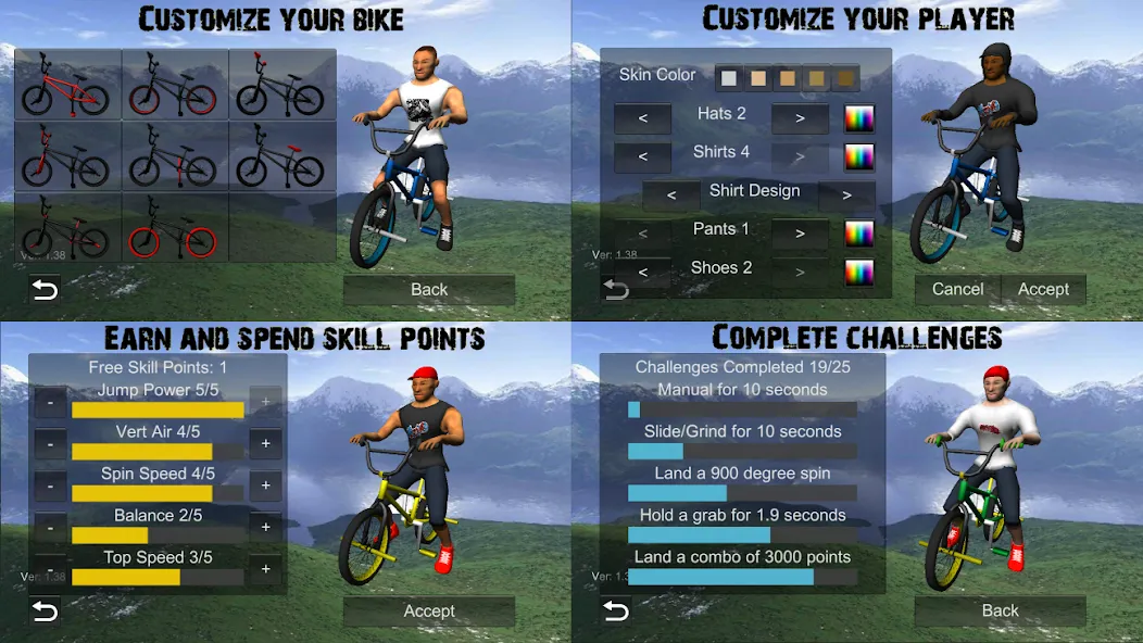BMX Freestyle Extreme 3D [MOD: безлимитные деньги и все трюки] Screenshot 5