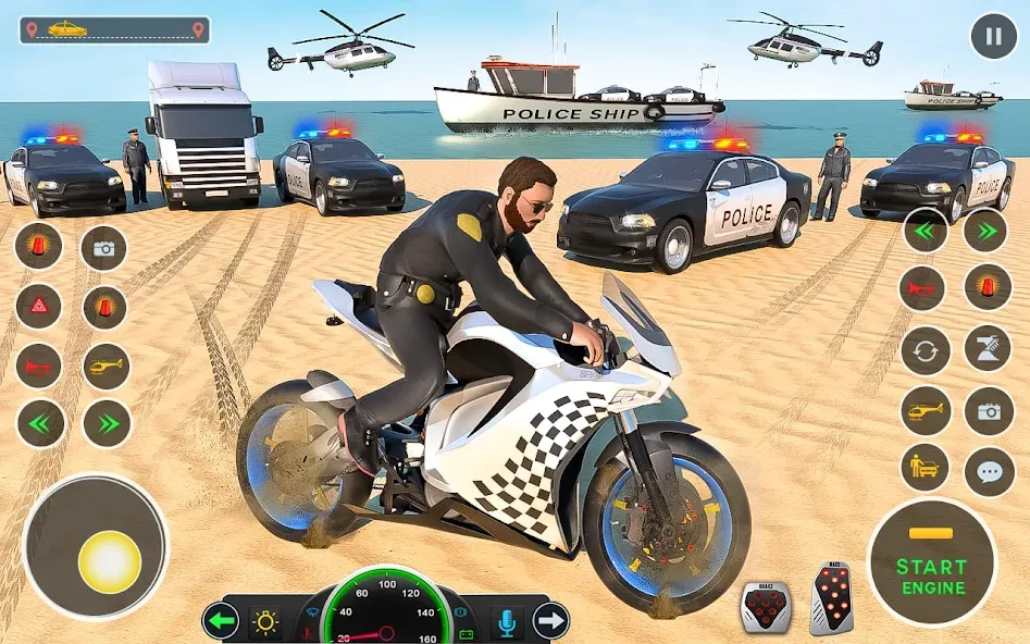 Police Car Driving: Car Games [MOD: безлимитные деньги и топливо] Screenshot 2