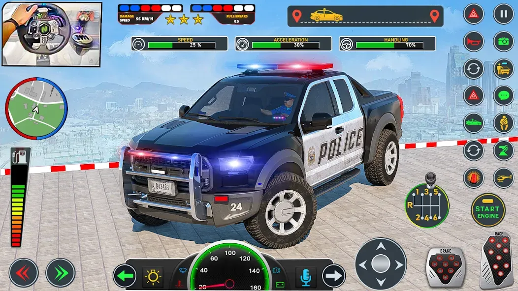 Police Car Driving: Car Games [MOD: безлимитные деньги и топливо] Screenshot 3