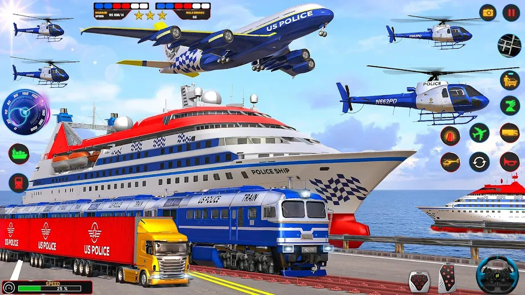 Police Car Driving: Car Games [MOD: безлимитные деньги и топливо] Screenshot 4