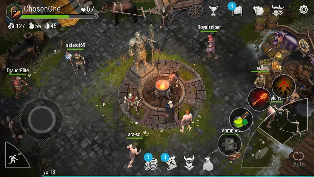 Frostborn: Action RPG [MOD: безлимитные ресурсы и усиленный персонаж] Screenshot 5