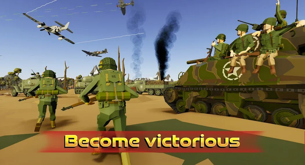 World War [MOD: безлимитные ресурсы и оружие] Screenshot 1