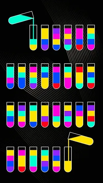 SortPuz 3D: Water Color Sort [MOD: безлимитные монеты и все уровни] Screenshot 3