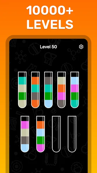 Water Sort Puzzle Color Game [MOD: без рекламы и все уровни открыты] Screenshot 5