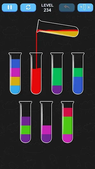 Water Sort Puzzle [MOD: без рекламы и все уровни открыты] Screenshot 1