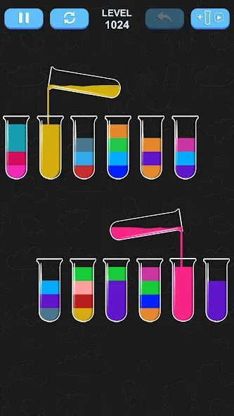 Water Sort Puzzle [MOD: без рекламы и все уровни открыты] Screenshot 3