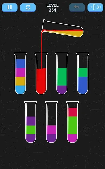 Water Sort Puzzle [MOD: без рекламы и все уровни открыты] Screenshot 5
