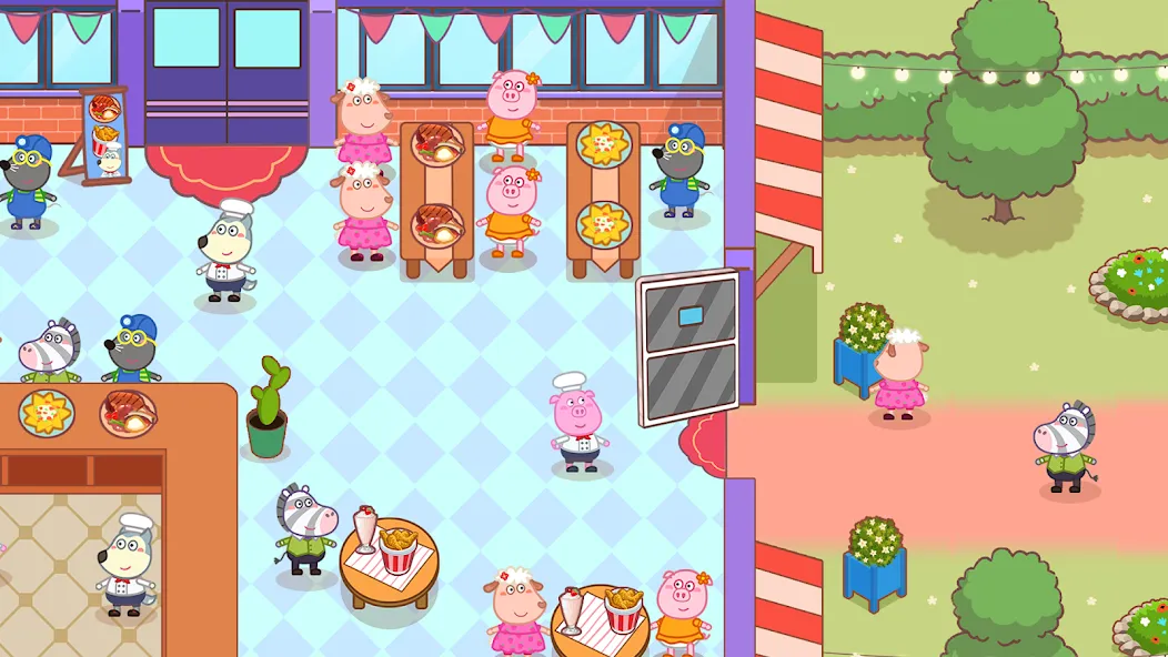 Wolfoo Snack Bar, Restaurant [MOD: безлимитные монеты и все блюда открыты] Screenshot 1