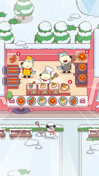 Wolfoo Snack Bar, Restaurant [MOD: безлимитные монеты и все блюда открыты] Screenshot 3